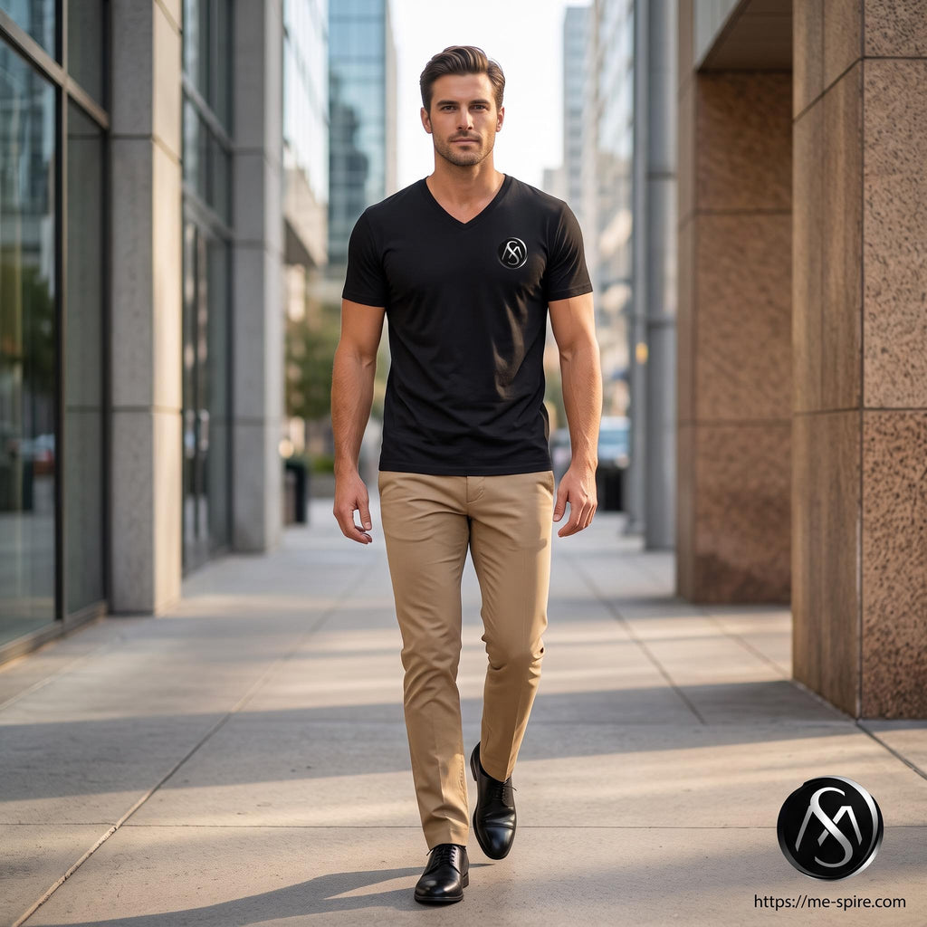 Sophisticated Unisex V Neck Shirt – Timeless Comfort & Style